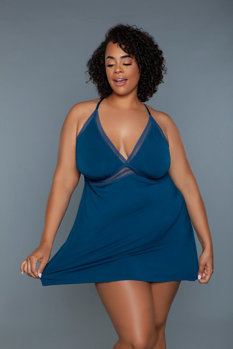 Hailee Babydoll Deep Royal