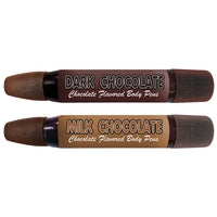Play Pens Edible Dark & Milk Chocolate Body Pens (2 Pack)