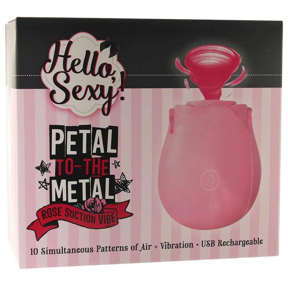 Petal To-The-Metal Rose Air Pulsation Stimulator in Pink
