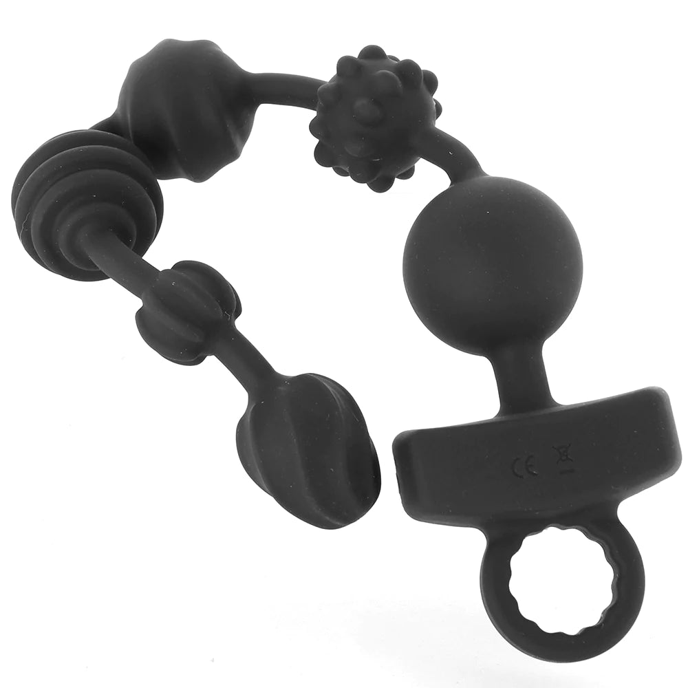 Master Series Dark Rattler Remote Anal Bead Vibe XR Brands