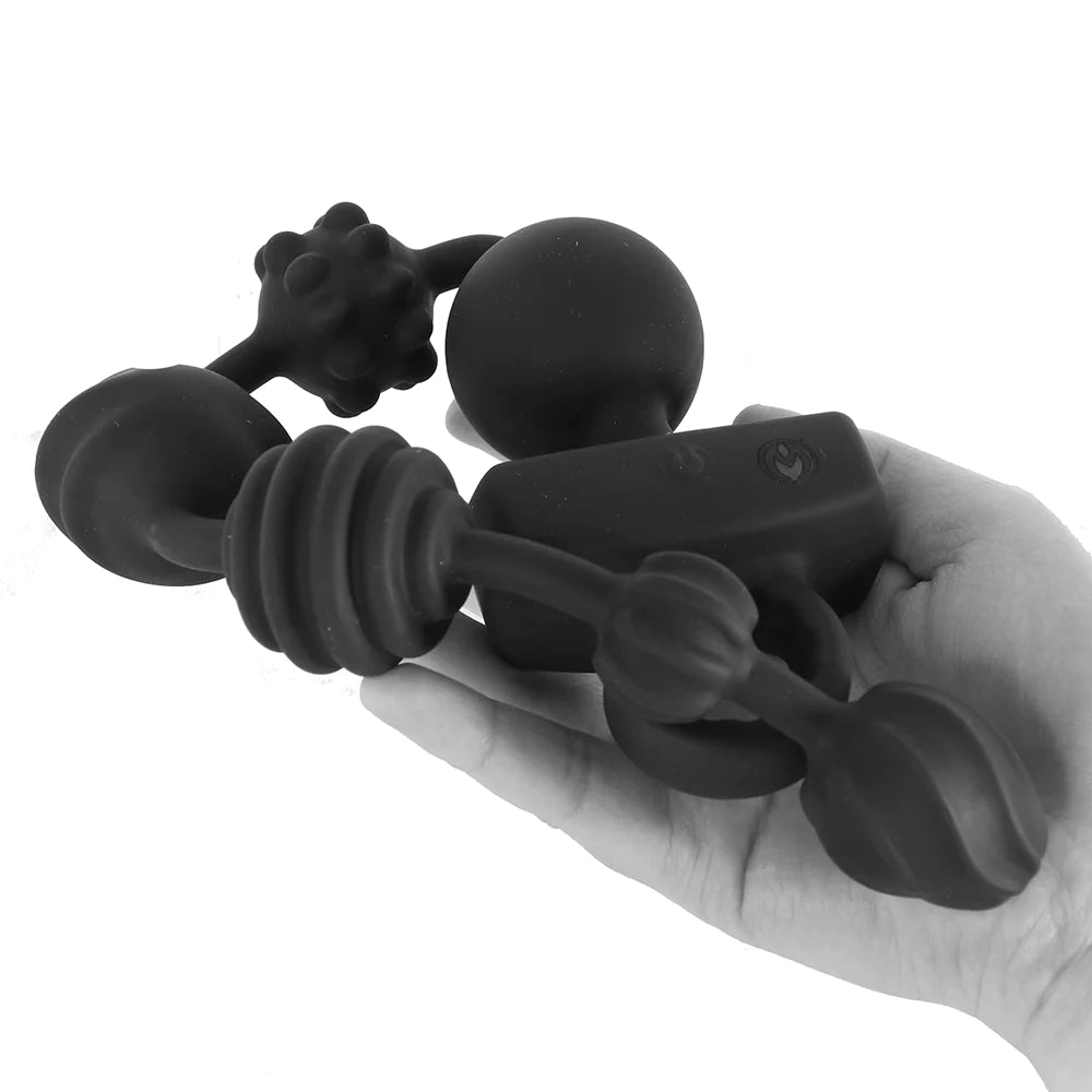 Master Series Dark Rattler Remote Anal Bead Vibe XR Brands