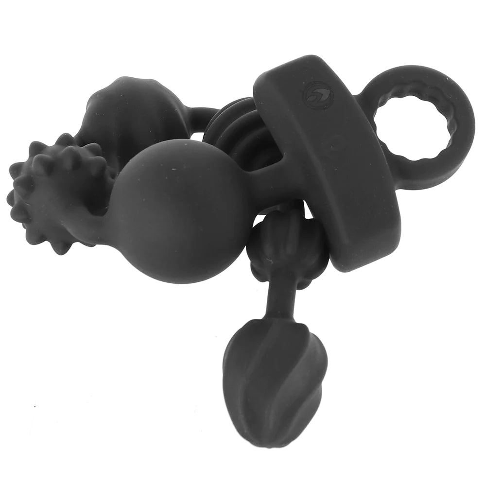 Master Series Dark Rattler Remote Anal Bead Vibe XR Brands