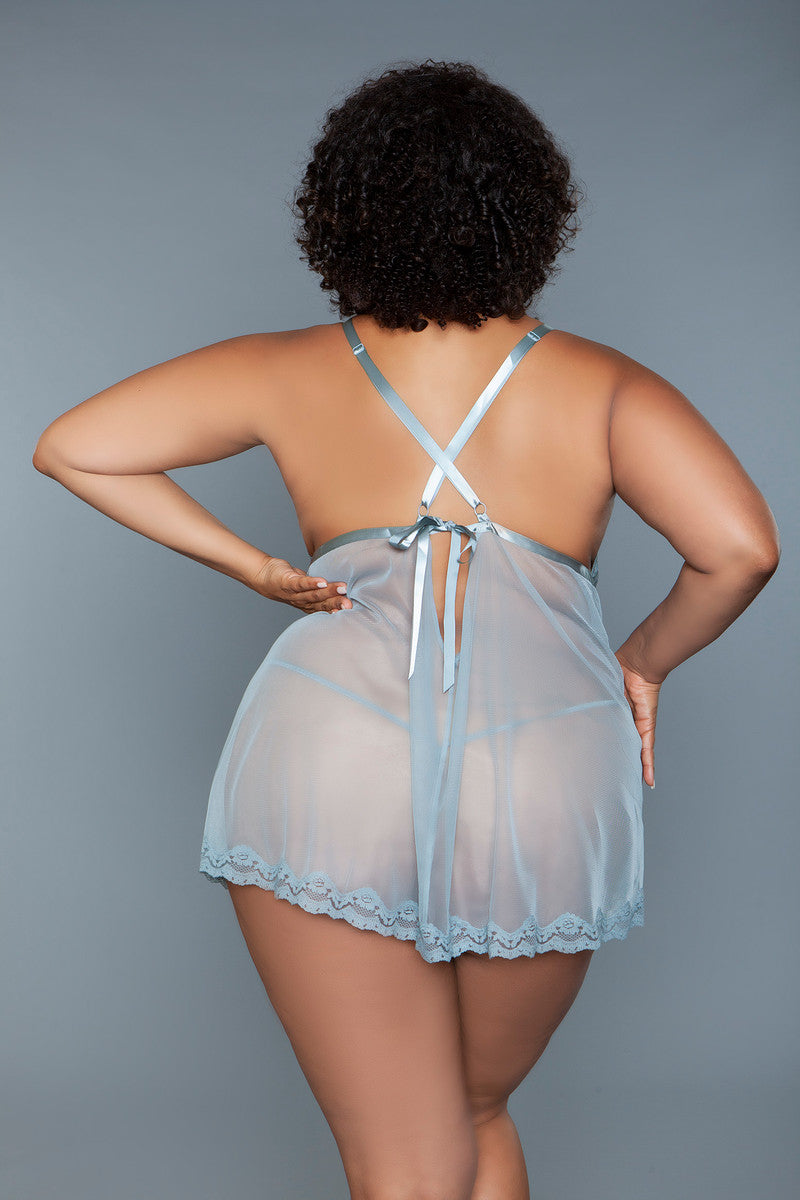 Bridgette Babydoll Grey