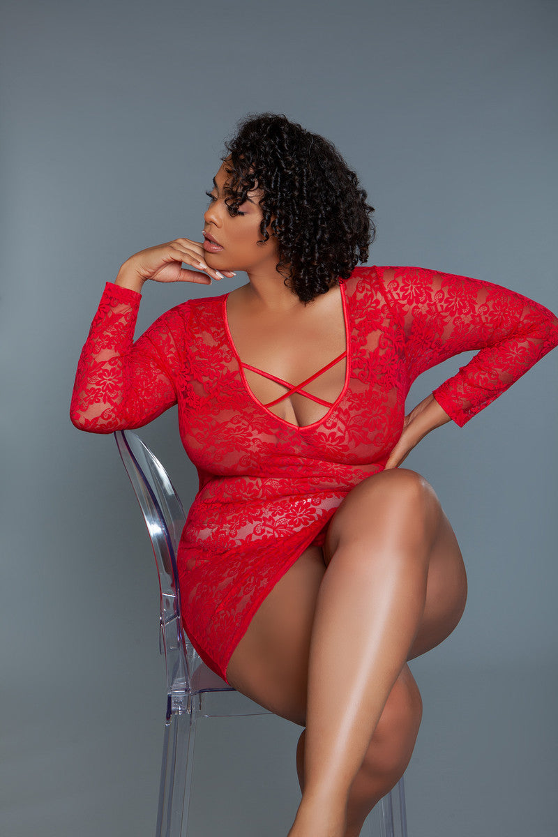 Lynn Chemise Red