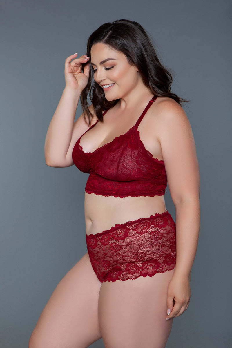 Cindy Cami Set Maroon