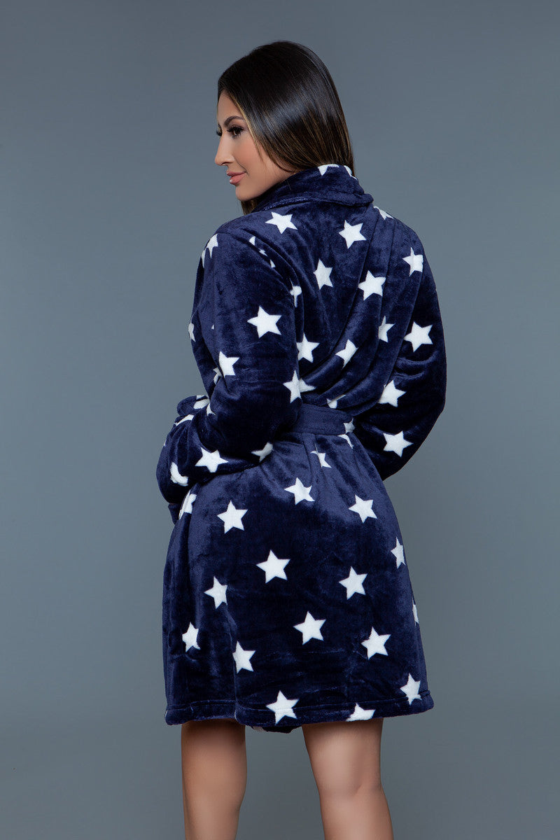 Kaylee Robe Navy White - NEW