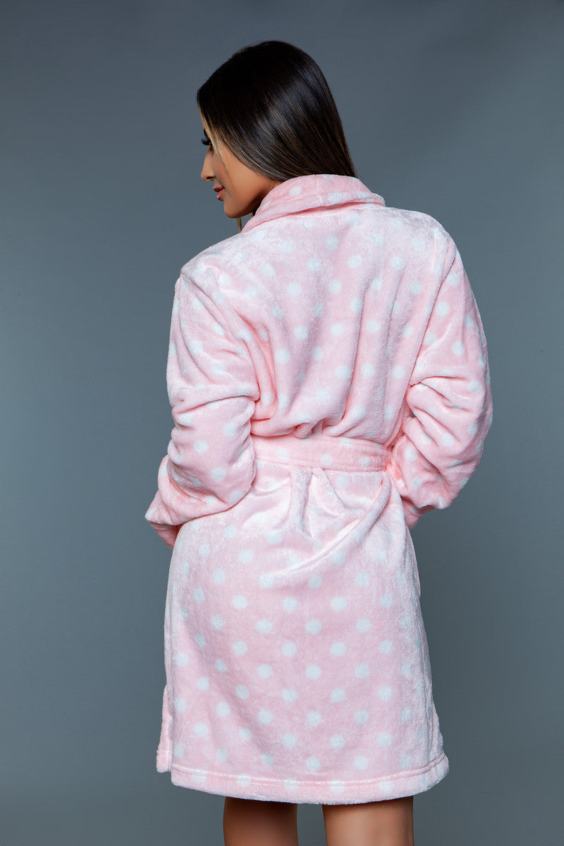 Kaylee Robe Pink White