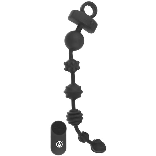 Master Series Dark Rattler Remote Anal Bead Vibe XR Brands