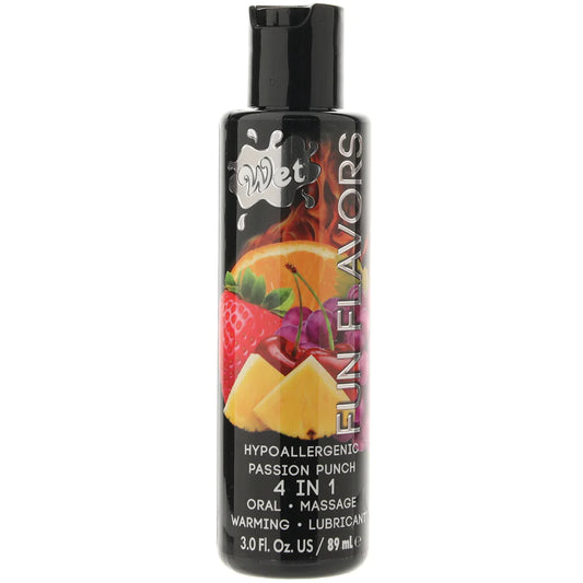 Fun Flavors Warming Lube 3oz/89ml in Passion Punch