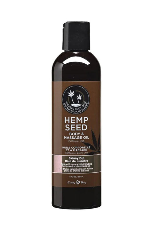 Hemp Seed Massage Oil 2oz/60ml in Skinny Dip